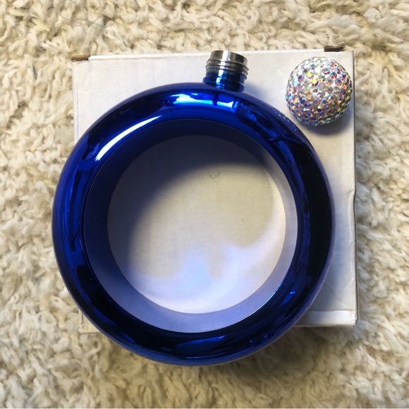 Flasket Blue with Rhinestone top - Picture 3 of 5